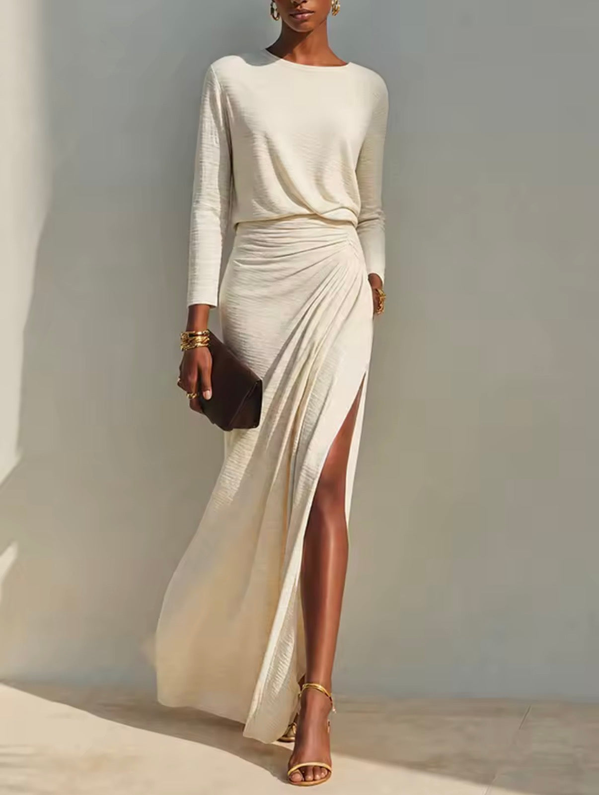 vestido largo elegante