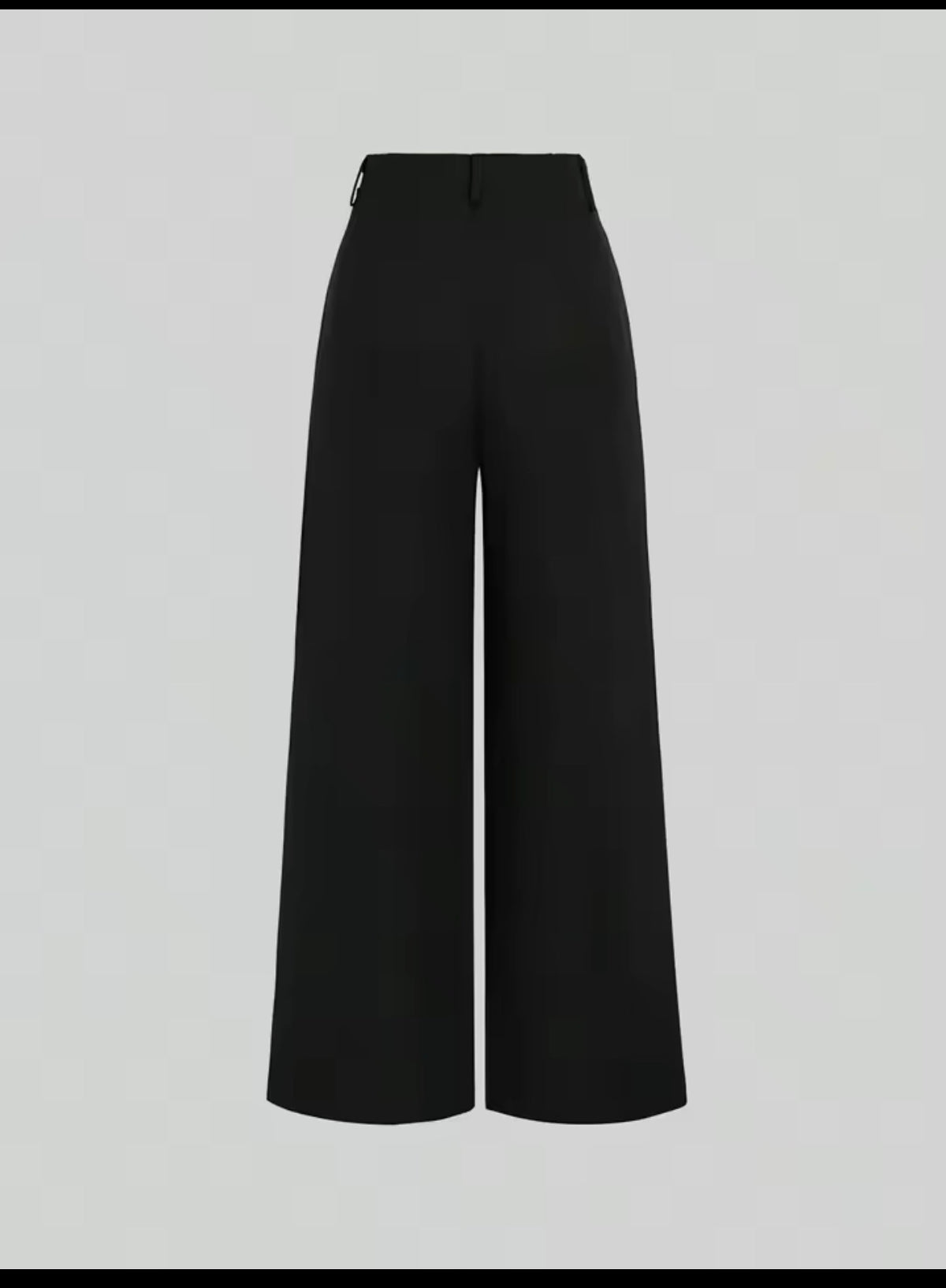 Pantalón pernera ancha negro vista trasera