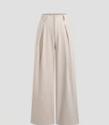 Pantalón pernera ancha beige vista frontal