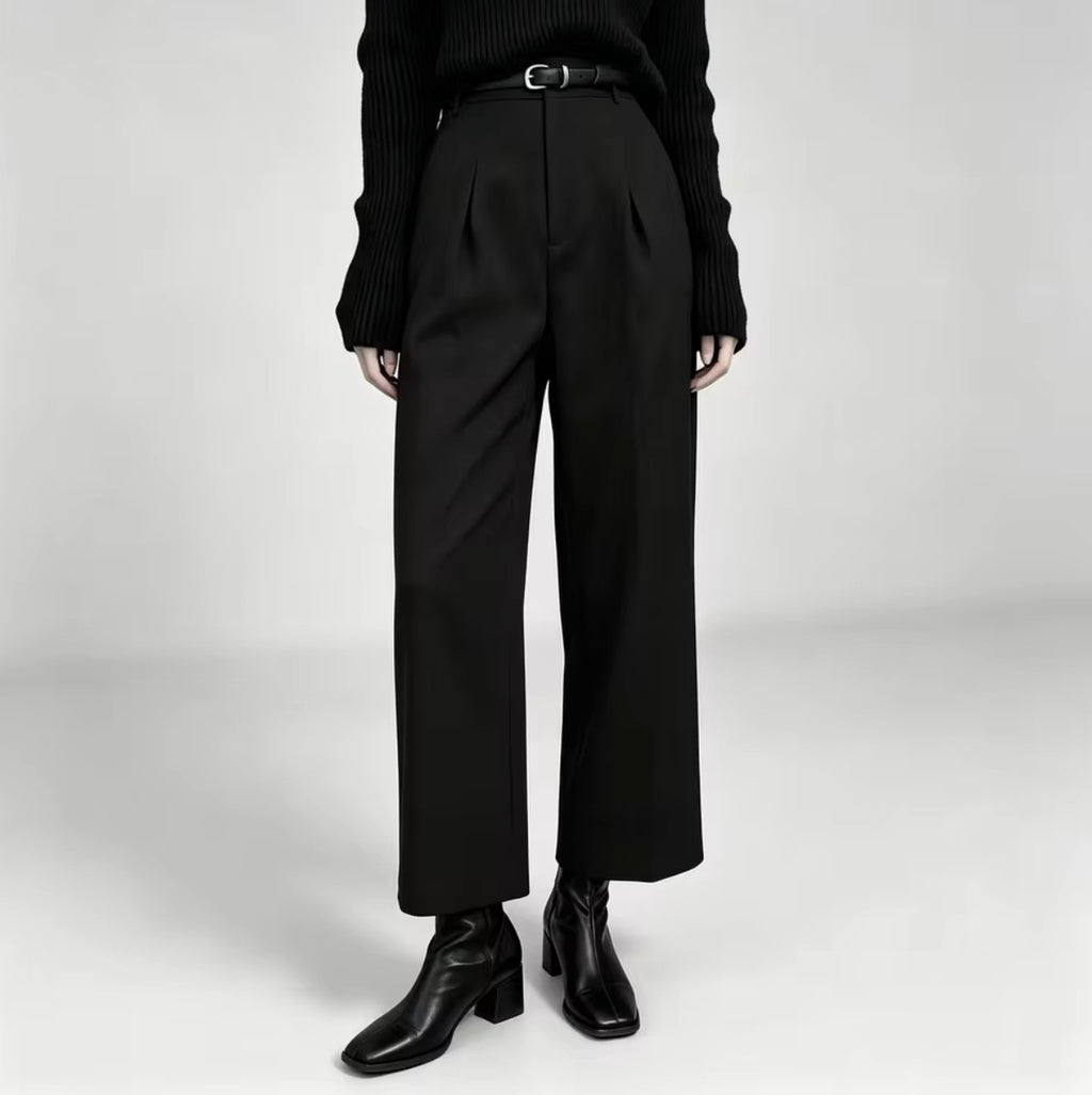 Pantalón sastre culotte negro